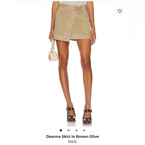 Rails Taupe Mini Skirt with Belt